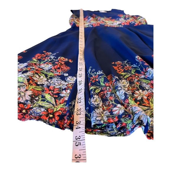 Maison Jules  Floral Print Sleeveless Casual Dress 71087MJ Blue combo Small - Picture 8 of 15